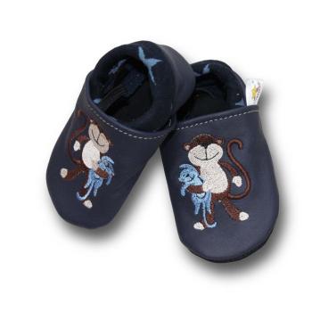 Krabbelschuh Affe mit Teddy